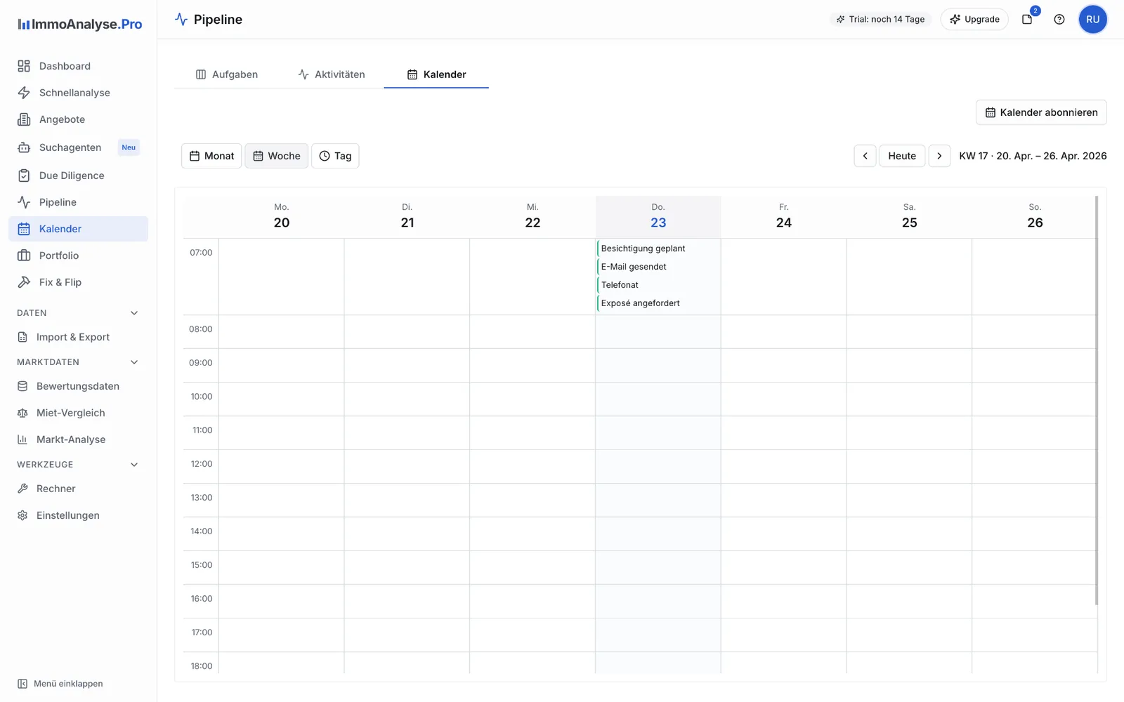 Screenshot: Deal-Pipeline